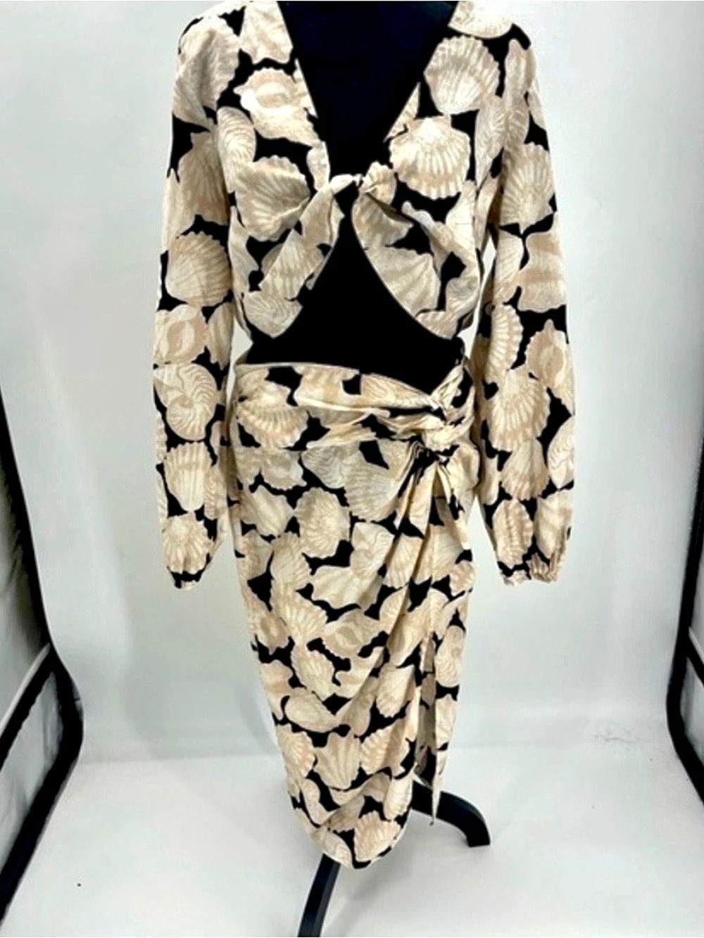 H&M Linen Blend Floral Print 2 piece set
